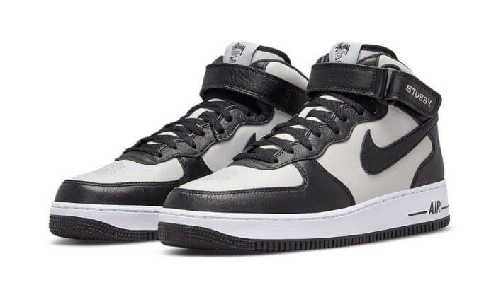 Nike Air Force 1 Mid Stussy Gray Black